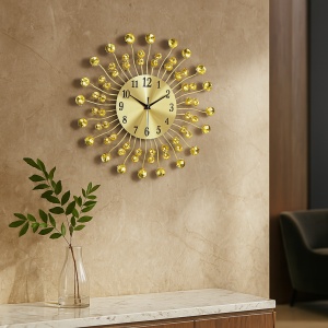 Ceas perete elegant cu design tip soare
