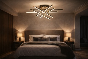 Lustră LED Lumină Reglabilă 3000–6500K cu Telecomandă Inclusă - "Nerixia" - Img 3