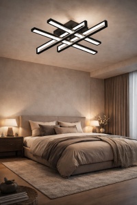Lustră LED Modernă 212W Lumină Reglabilă 3000K–6500K cu Telecomanda - "Beryn"
