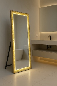 Oglinda LED cu Strass 78x178cm - “Veloria”