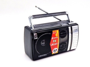 Radio portabil LEOTEC LT-LW10 cu 4 benzi FM LW SW, difuzor puternic și antenă telescopică