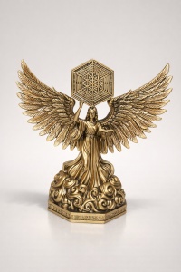 Statueta Ingerul Cunoașterii și al Armoniei Universale - "Elyrion" - 30cm
