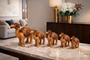 Set statuete camile decorative figurine familie camile decor interior