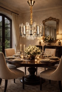 Candelabru cu Cristale Temperatură 2800–6500K - "Maroth"