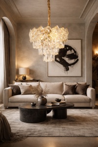 Candelabru Elegant Finisaj Auriu Deschis - "Auralyn"