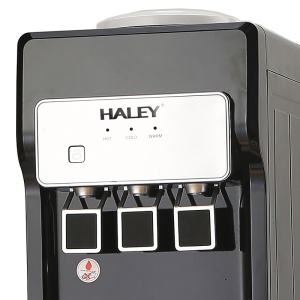 Dozator de Apă HALEY cu Compresor, Apă Caldă și Rece, 550W/95W, Inox, Protecție Copii, Negru