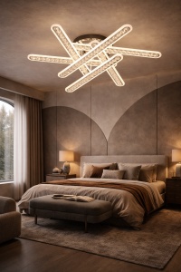 Lustra LED cu Telecomanda 300W cu Lumina Reglabila