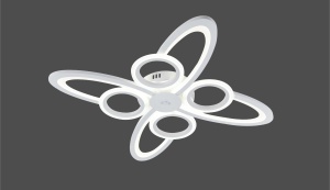 Lustra LED cu design abstract si inele luminoase
