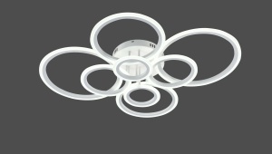 Lustra LED cu inele luminoase design modern