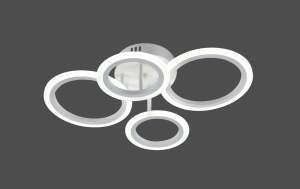 Lustra LED cu inele luminoase design modern