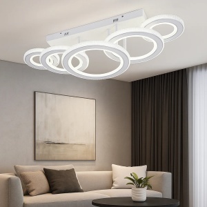 Lustră LED Modernă cu Cristale 178W cu Telecomandă Lumină Caldă-Neutră-Rece - "Nerido"