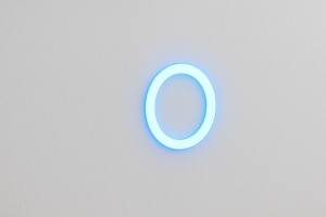 Oglindă rotundă de baie cu LED și ramă din acrylic, iluminare rece, caldă și neutră, control touch modern