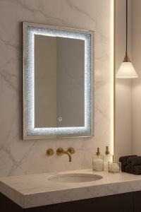 Oglinda LED cu Strass 50x70cm - ”Naos”