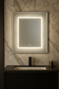Oglinda LED cu Strass 60x80cm - "Velure"