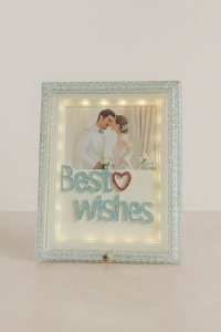 Ramă Foto cu LED „Best Wishes”