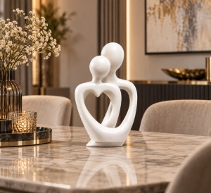 Statuetă Decorativă Cuplu Abstract în Îmbrățișare - "Tervio" - Img 2