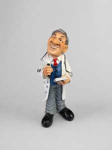 Statuetă Decorativă Reprezentând Medic în Stil Ludic