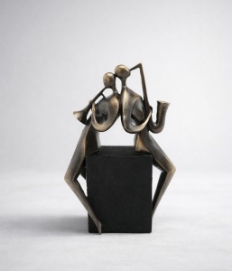 Statueta Minimalista Duo de Jazz - "Serano"