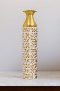 Vază decorativă metal - “Aurora Florală”