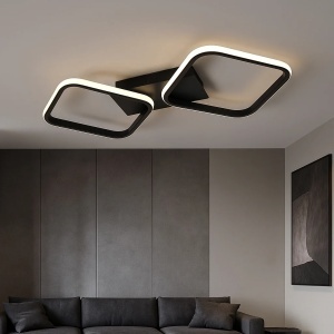Corp de iluminat LED modern pentru living, plafonieră cu forme geometrice