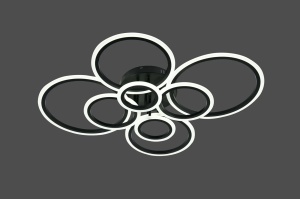 Lustra LED moderna cu cercuri design elegant pentru living