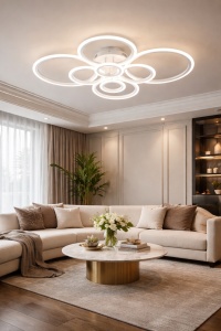 Lustra LED Moderna 180W Lumină Reglabilă 3000–6500K cu Telecomanda - "Zafiren"