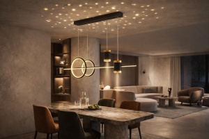 Pendul LED 120W cu Lumină reglabilă si Telecomandă inclusă - "Nimbus"