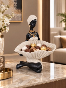 Statuetă Africană cu Suport - „Seranya” - Img 2