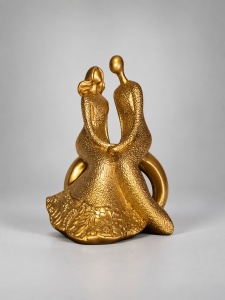 Statuetă Decorativă Cuplu Abstract cu Design Elegant - "Elvane"