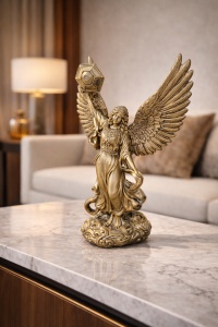 Statuetă Îngerul Adevărului și al Luminii, simbol spiritual al iluminării, adevărului și protecției divine