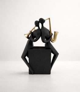 Statueta Minimalista Duo de Jazz - "Avelon"