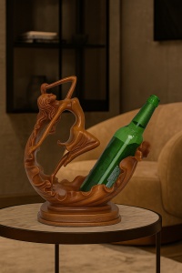 Suport sticlă vin femeie artistică