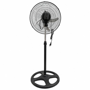Ventilator 3 în 1 AT PERFORMANCE® AT-2055, 65W, 18 Inch, Podea, Perete și Picior, 3 Viteze, Oscilație, Reglabil pe Înălțime