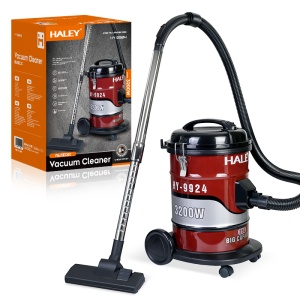 Aspirator Profesional HALEY HY-9924, 3200W, Capacitate 25L, Recipient Inox, pentru Suprafețe Uscate
