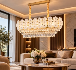 Candelabru Suspendat cu Design Floral și Elemente Decorative – "Tersano" - Img 4