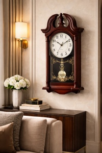 Ceas decorativ de perete cu pendul design traditional