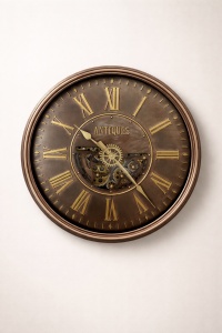 Ceas Perete Vintage cu Mecanism Rotativ - “Arvionis”