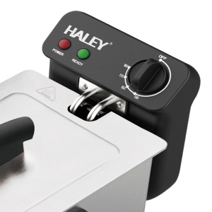 Friteuza Electrica HALEY HY-2504 cu Capacitate de 3L, Termostat Reglabil si Design din Otel Inoxidabil