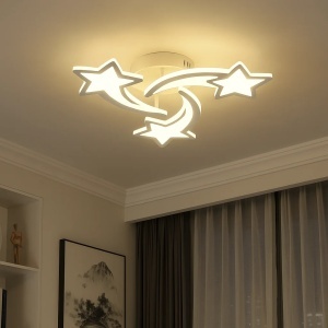 Lustra LED 66W cu Telecomandă Lumină Reglabilă 3000K–6500K