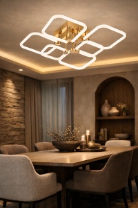 Lustra LED Decorativă cu Lumină Reglabila - "Zerindo"