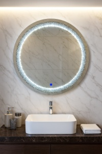 Oglinda LED cu Strass 80cm - ”Velthora”