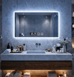 Oglinda LED pentru baie design minimalist elegant