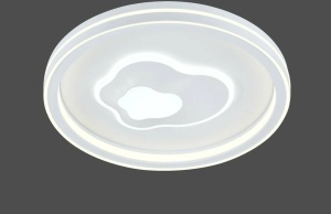 Plafonieră LED rotundă modernă, cu design minimalist alb și iluminare uniformă