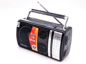 Radio portabil LEOTEC LT-LW10 cu 4 benzi FM LW SW, difuzor puternic și antenă telescopică