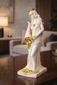 Statueta Fortuna simbol noroc si prosperitate decor interior