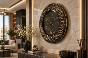 Ceas De Perete Silențios Cu Design Elegant - "Zorvane" - Img 3