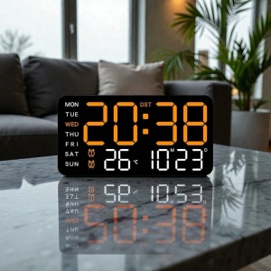 Ceas digital de masa si de perete cu afisaj LED