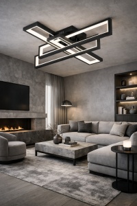 Lustră LED Modernă 192W Lumină Reglabilă 3000K–6500K cu Telecomanda - "Larisen"