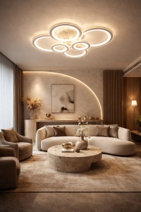 Lustra LED Modernă cu Cristale 250W cu 3 Trepte de Lumină si Telecomandă - "Noryx"