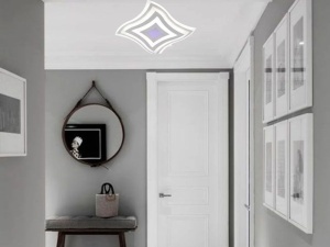 Plafoniera LED Alba cu Design Ondulat 67W - "Averin"